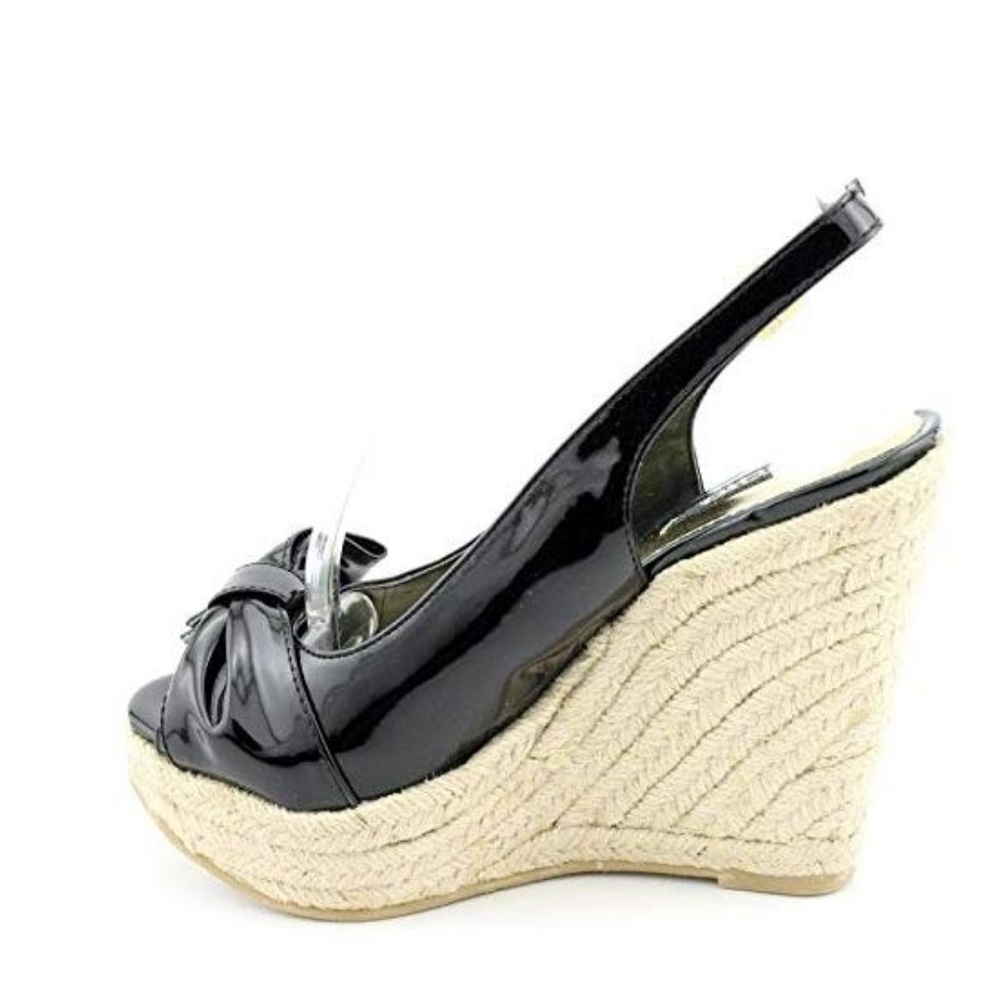XOXO Briana Black Wedge-NEW - Picture 2 of 4